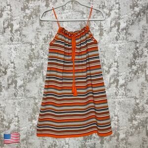 Jucca Cotton Striped Mini Swing Sundress